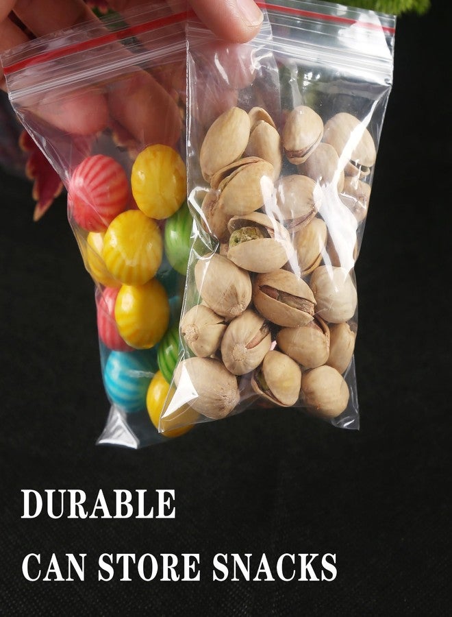DNY Reusable Zip Lock Pouches 6x8 Inch | 200 Pcs Transparent Plastic Bags | Durable Sealable Zipper Bags for Food Storage, Snacks, Travel, Household & Office - Image 4